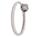 18ct White Gold 0.10ct Diamond Solitaire Ring
