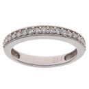 9ct White Gold 0.20ct Diamond Half Eternity Ring