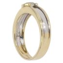18ct Yellow And White Gold Brilliant Cut Diamond Solitaire Ring