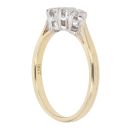 18ct Yellow Gold 0.25ct Brilliant Cut Diamond Trilogy Ring