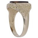 9ct Yellow Gold Tiger's Eye Solitaire Signet Ring