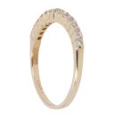 14ct Yellow Gold Cubic Zirconia Half Eternity Ring