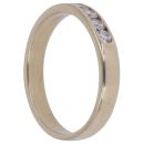 9ct Yellow Gold Moissanite Half Eternity Ring