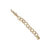 9ct Yellow Gold Cubic Zirconia Butterfly Belcher Bracelet 6"