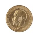 1911 George V Large Head UK Half Sovereign Coin