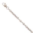 Unique & Co Stainless Steel Button Bracelet 8"