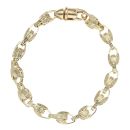 9ct Yellow Gold Tulip Bracelet 8.5"