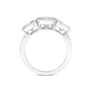 9ct White Gold 2.00ct Lab Grown Diamond Trilogy Ring