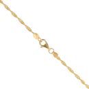 22ct Yellow Gold Twist Box Chain 18"