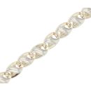 9ct Yellow And White Gold Fancy 7.5" Bracelet