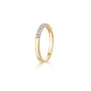 9ct Yellow Gold 0.25ct Natural Diamond micro setting eternity ring