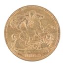 1899 Victoria Old Head UK Half Sovereign Coin