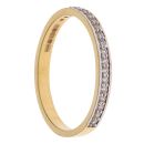 22ct Yellow Gold Cubic Zirconia Half Eternity Ring