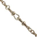 9ct Yellow Gold Barrel and Twist Albert Chain 18"