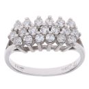 18ct White Gold 0.60ct Brilliant Cut Diamond Cluster Ring