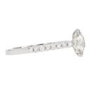 18ct White Gold 0.53ct Marquise Diamond Cluster Ring