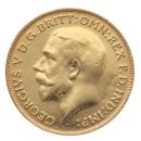 1912 George V Large Head UK Half Sovereign Coin