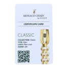 14ct Yellow Gold Monaco Curb Classic Plain Lock Bracelet 7.5"