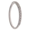 9ct White Gold 0.25ct Brilliant Cut Diamond Half Eternity Ring