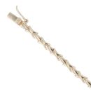 9ct Yellow Gold 0.03ct Diamond and Sapphire Bracelet 6.5"