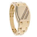 14ct Yellow Gold Cubic Zirconia Signet Ring