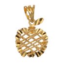 22ct Yellow Gold Apple Wire Pendant