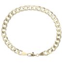 9ct Yellow Gold Curb Bracelet 8"