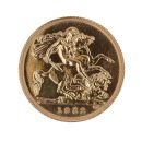 1982 Elizabeth II Decimal Portrait UK Half Sovereign Coin