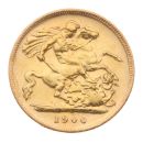 1900 Victoria Old Head UK Half Sovereign Coin