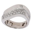 18ct White Gold 0.25ct Brilliant Cut Diamond Fancy Ring