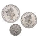 2018 The Armistice Centenary Remembrance Gold Gallantry Tristan Da Cunha Sovereign Set of 3 Coins Proof Boxed