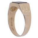 9ct Yellow Gold Onyx Square Signet Ring