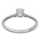 Palladium 0.34ct Flower Cut Diamond Solitaire Ring