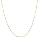 9ct Yellow Gold Fancy Bar Link Chain 28"