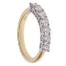 18ct Yellow Gold 1.00ct Brilliant Cut Diamond Seven Stone Eternity Ring