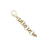 9ct Yellow Gold Patterned and Plain Belcher Bracelet 8.5"