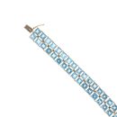 9ct Yellow Gold Topaz Bracelet 7"
