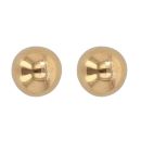 22ct Yellow Gold Plain Ball Stud Earrings