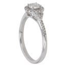 9ct White Gold 0.25ct Brilliant Cut Diamond Cluster Ring