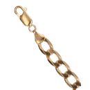 9ct Yellow Gold Curb Bracelet 8"