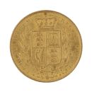 1864 Victoria Young Head UK Full Sovereign Coin