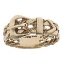 9ct Yellow Gold Patterned Buckle Ring