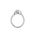 9ct White Gold 0.45ct Diamond Square Engagement Ring