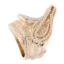 9ct Yellow Gold Heavyweight Saddle Ring