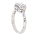 Silver Cubic Zirconia Cluster Ring by Icesia