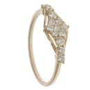9ct Yellow Gold 0.50ct Brilliant Cut Diamond Cluster Ring