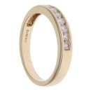 9ct Yellow Gold 0.30ct Brilliant Cut Diamond Half Eternity Ring