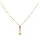 22ct Yellow Gold Bead Drop Necklace 16"
