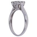 9ct White Gold 0.50ct Diamond Cluster Ring