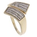 9ct Yellow Gold 0.60ct Baguette Cut Diamond Fancy Ring
